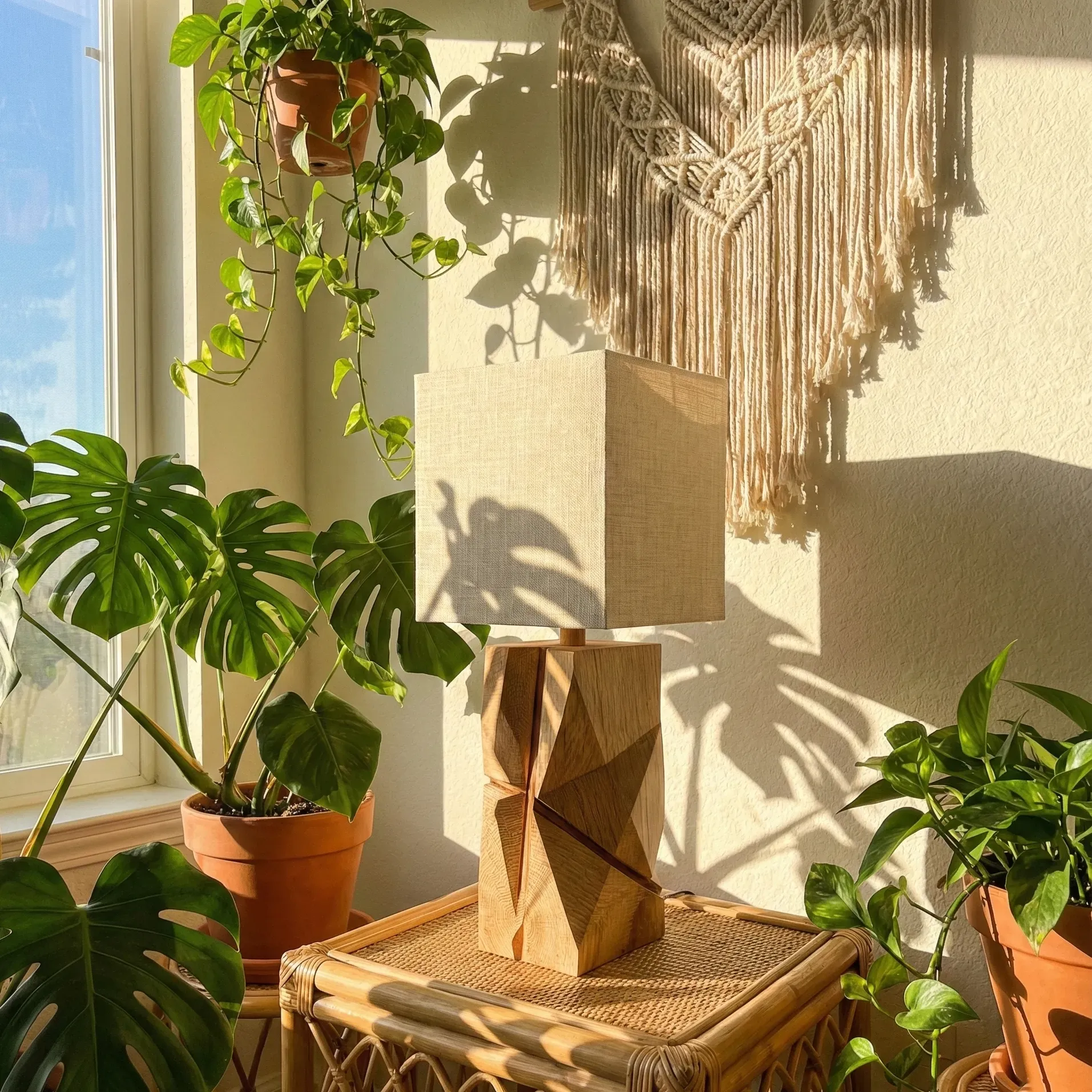 Microscopic Wood Grain Structure